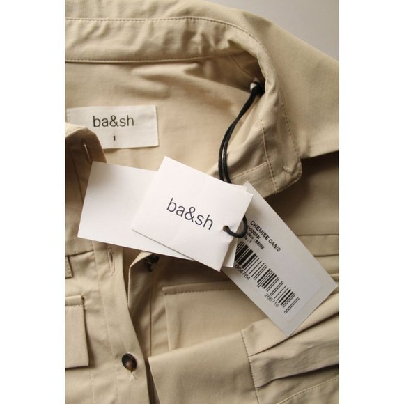 Ba&sh Chemise Oasis Shirt Beige Size 1/ Small/ US 4 - Picture 6 of 8